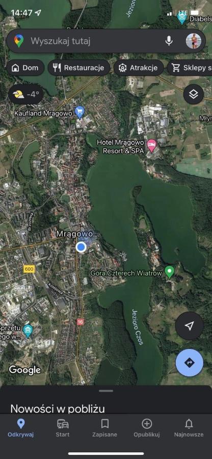 Apartament Czos Mragowo Ngoại thất bức ảnh
