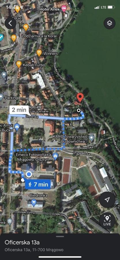 Apartament Czos Mragowo Ngoại thất bức ảnh