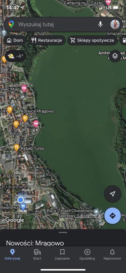 Apartament Czos Mragowo Ngoại thất bức ảnh